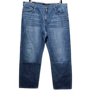 Calvin Klein Mens Blue Denim Relaxed Fit Jeans Size 42 Classic Style